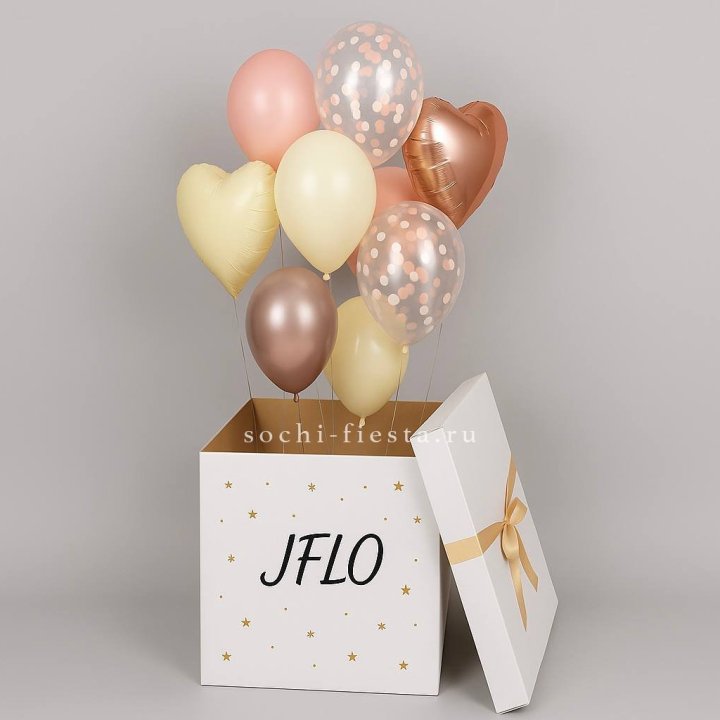 Коробка-сюрприз с шарами №2 в Томске