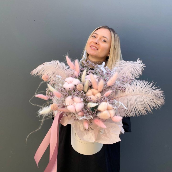 Авторский бокс с сухоцветами в Томске