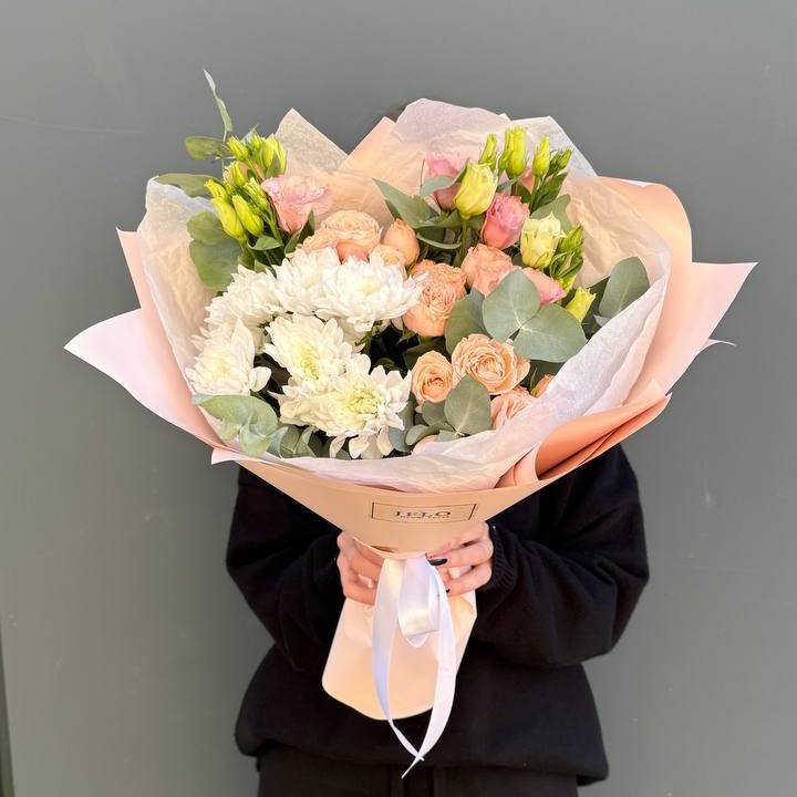 Букет "Персиковая нежность" в Томске