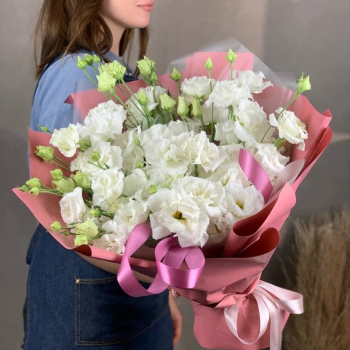 Букет эустом "Пудра" в Томске