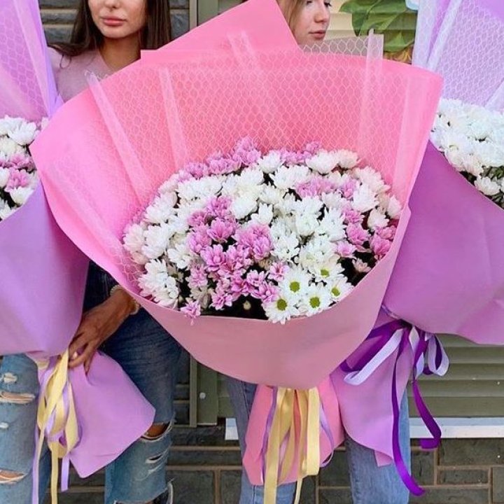 Букет хризантем №3 в Томске