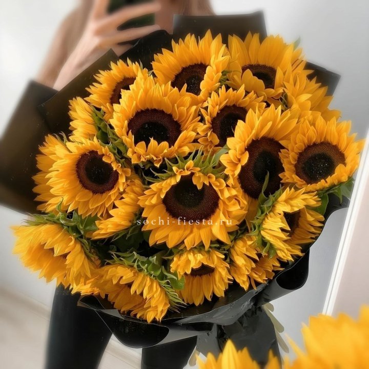 Букет подсолнухов "Гига" в Томске