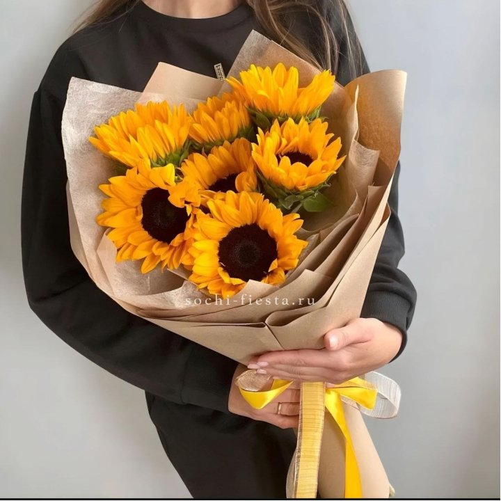 Букет из подсолнухов в Томске
