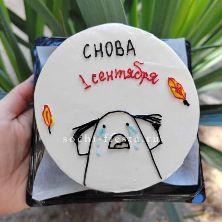 Бенто-торт "Не опять, а снова..." в Томске