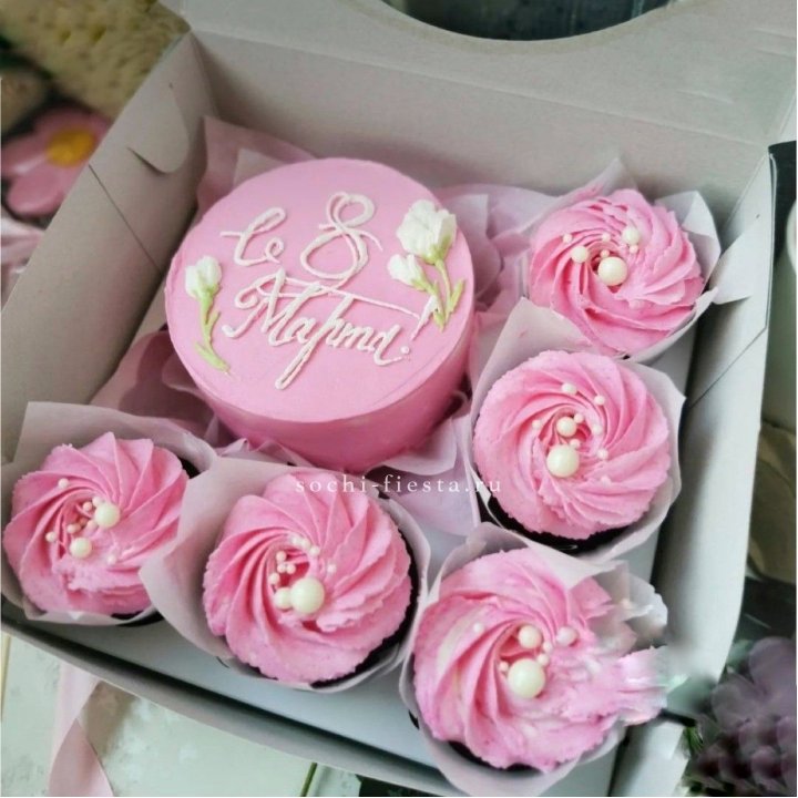 Капкейки и бенто-торт "8 марта!" в Томске