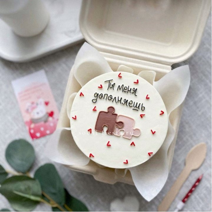Бенто-торт "ТЫ меня дополняешь"  в Томске