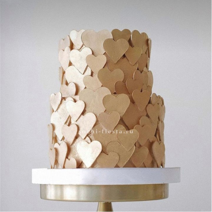 Торт "Hearts" gold в Томске