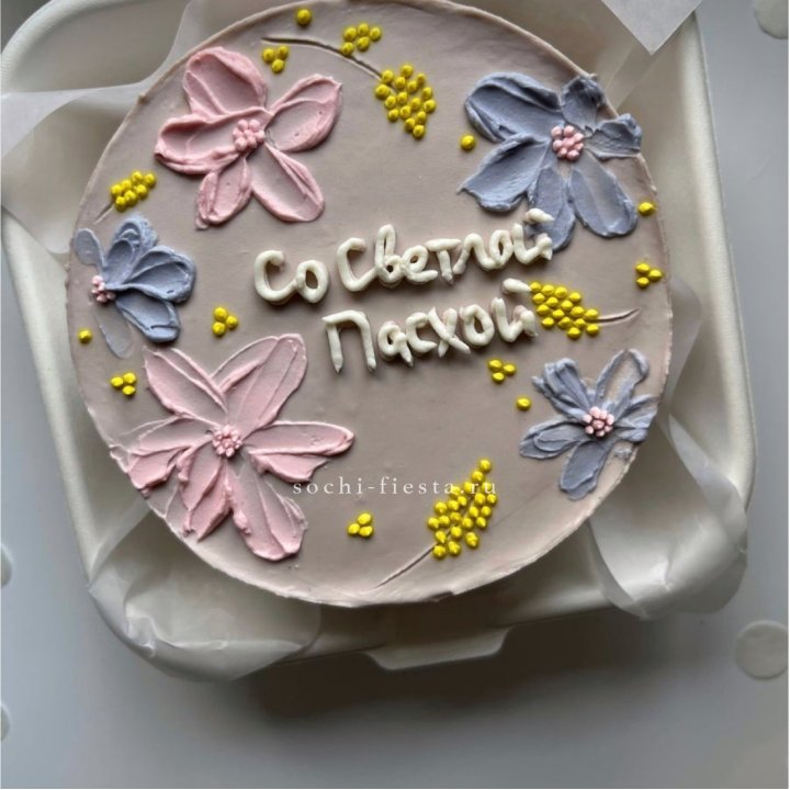 Бенто-торт "Светлой Пасхи" 3 в Томске