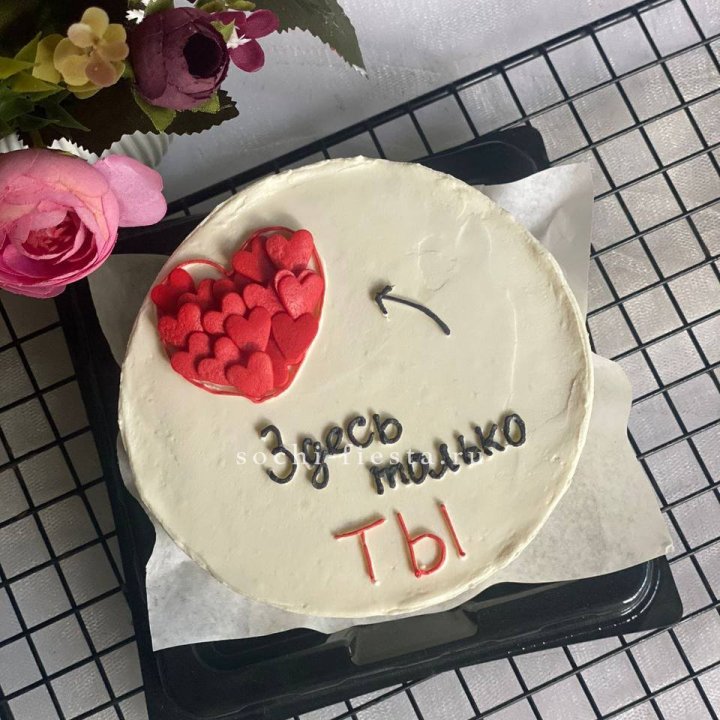 Бенто-торт "В моем сердце только ты"  в Томске