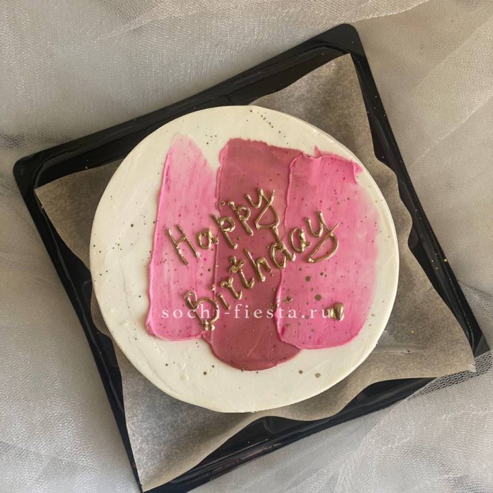 Бенто-торт "С днём рождения" пастель в Томске