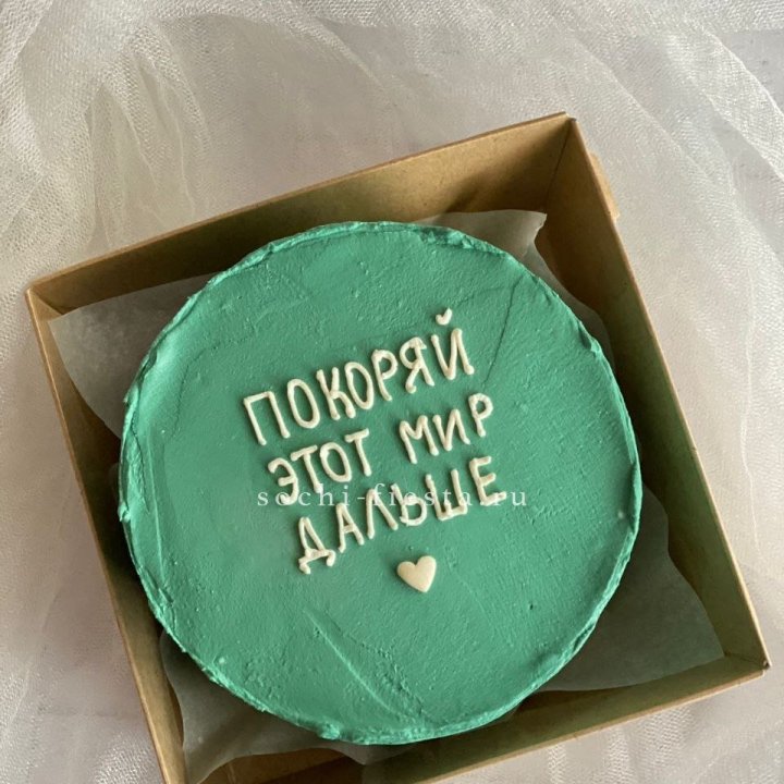 Бенто-торт "Покоряй этот мир" в Томске