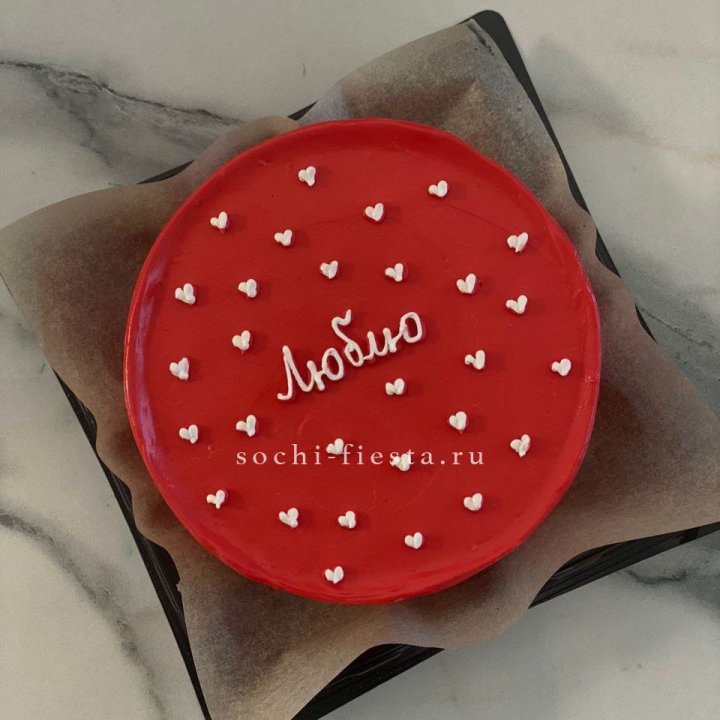 Бенто-торт "Люблю" в Томске
