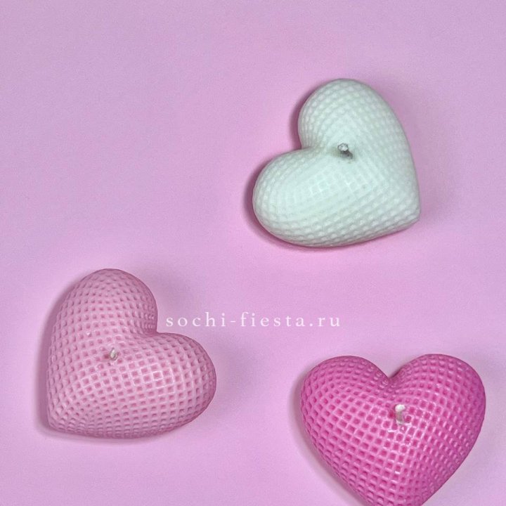 Набор свеч сердец в Томске