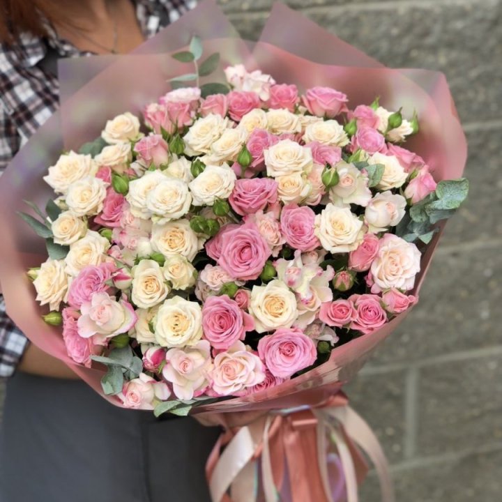 21 кустовая роза в Томске