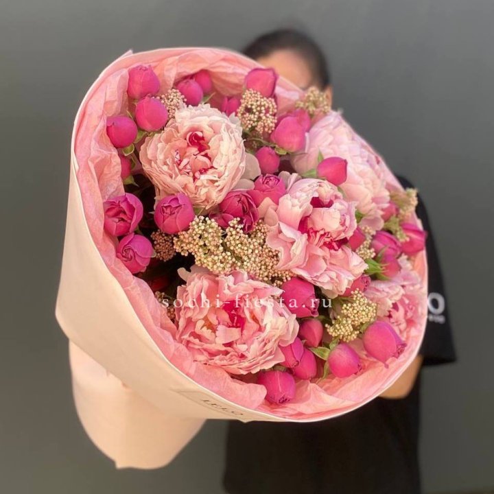  Букет с пионами "Преференс" в Томске