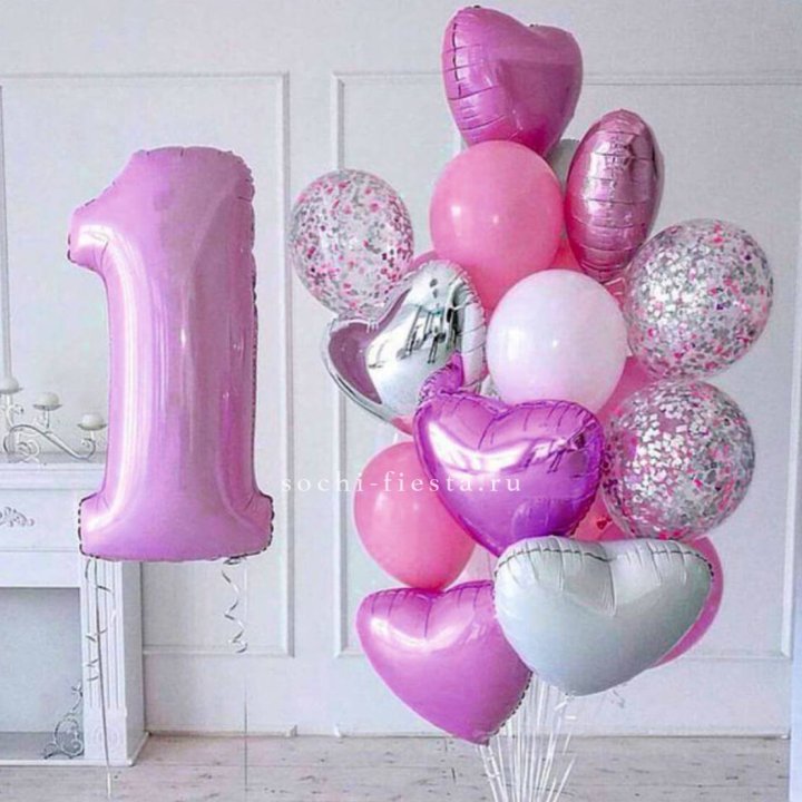 Набор шаров "С днем рождения" в Томске