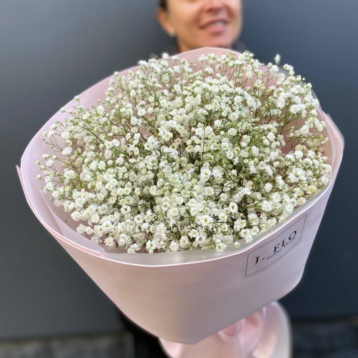 11 белых гипсофил в фоамиране в Томске