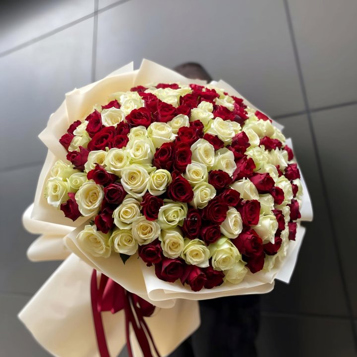 101 высокая импортная роза  в Томске