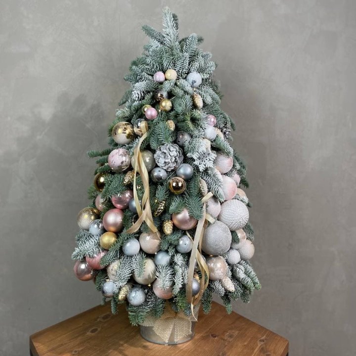 Новогодняя ёлка из веток датского нобилиса в Томске