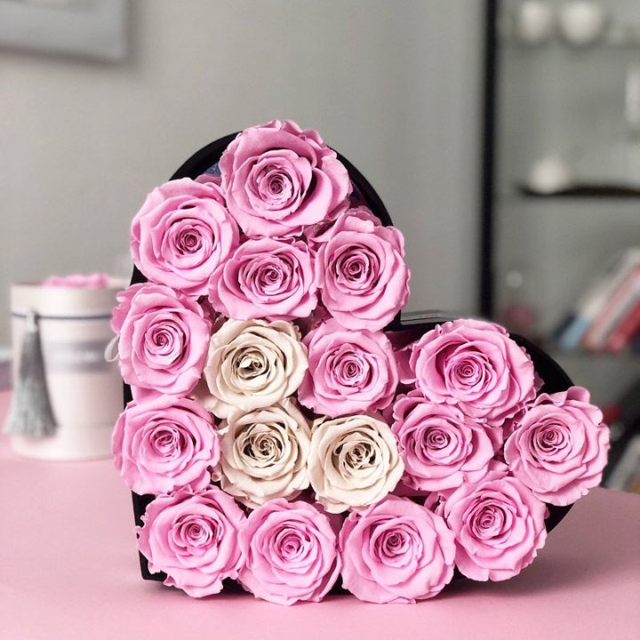 Сердце из роз в Томске