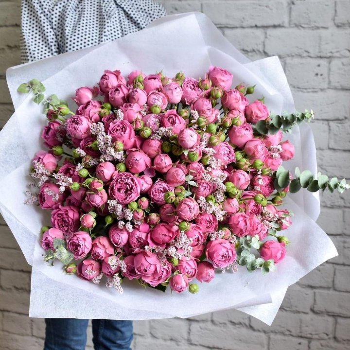 51 кустовая роза в Томске