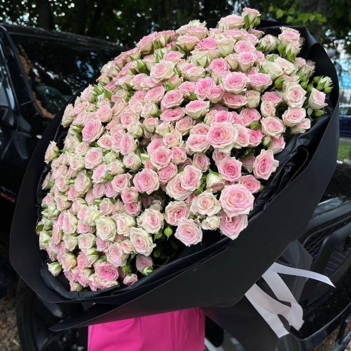 101 кустовая роза "Твистер" в Томске