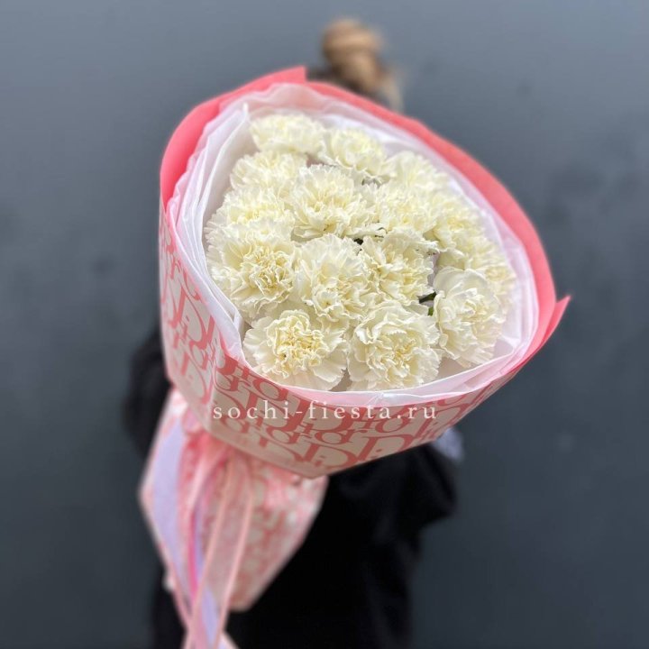 Белые диантусы №2 в Томске