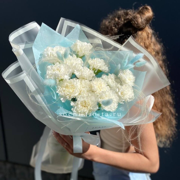 Воздушный букет из диантусов  в Томске
