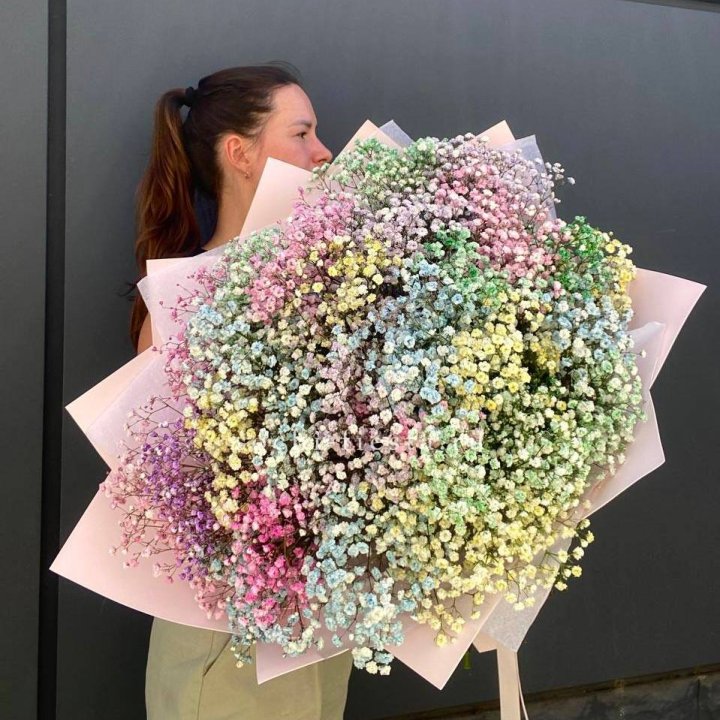 Пышный букет из гипсофил  в Томске