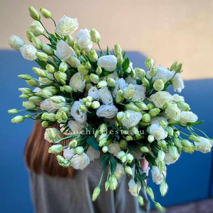 Охапка эустомы в Томске