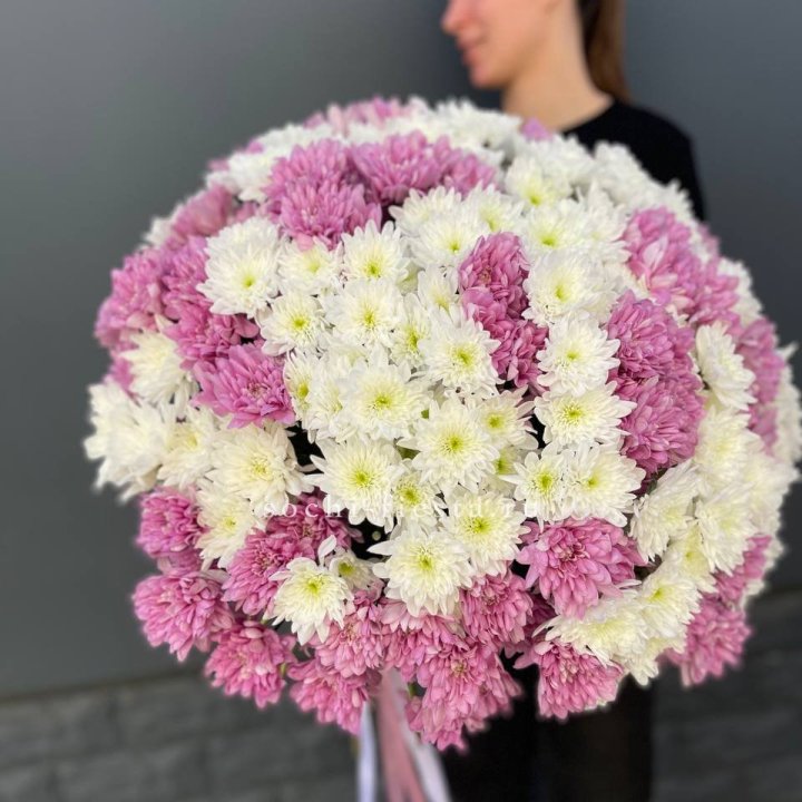  Букет 25 хризантем микс в Томске