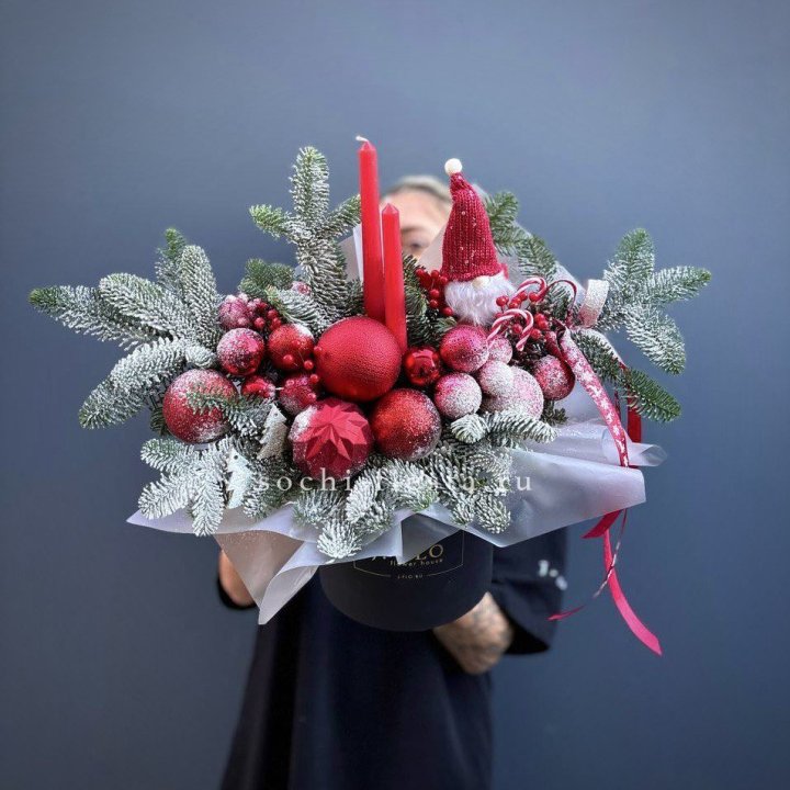 Композиция "Мери крисмас ред" в Томске