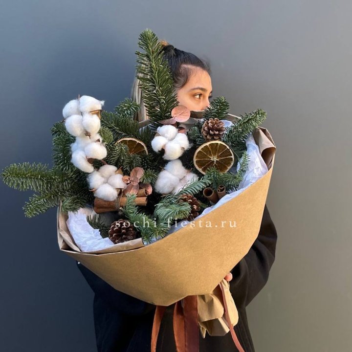 Зимний букет с нобилисом в Томске