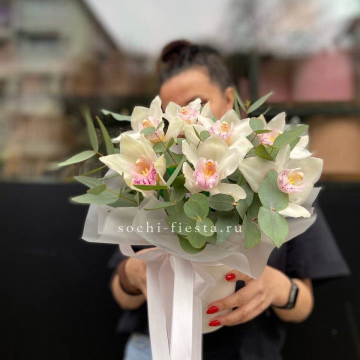 Бокс с орхидеями в Томске