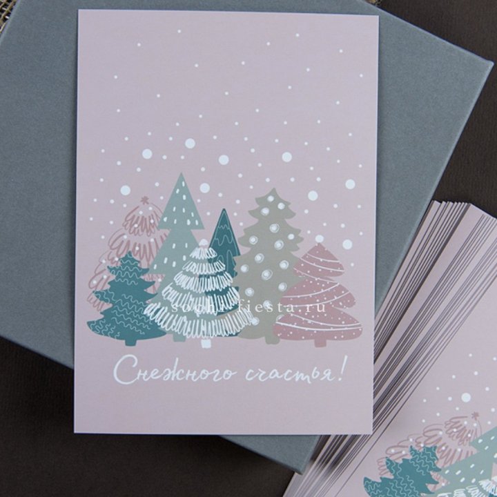 Открытка к букету "Снежного счастья" в Томске