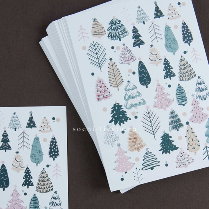 Открытка к букету "Елки" в Томске