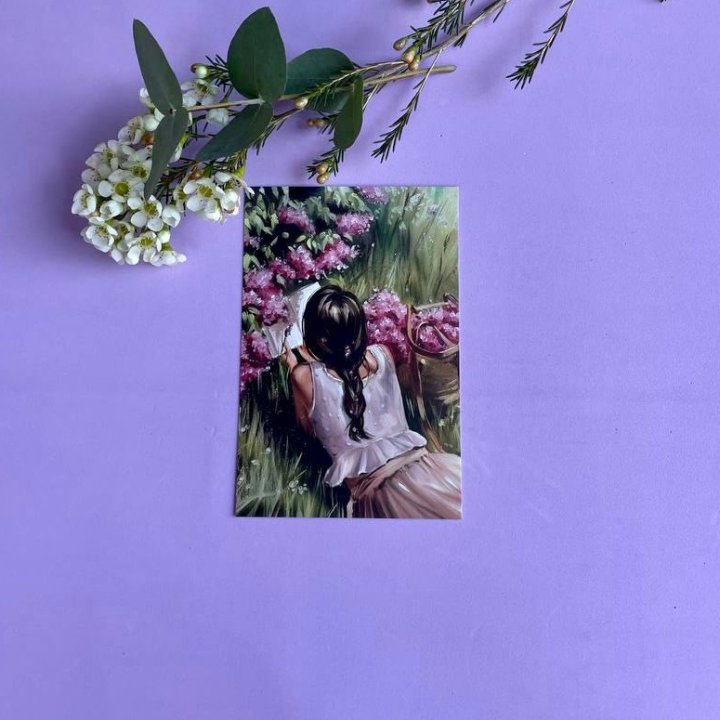 Открытка к букету "Среди пионов" в Томске