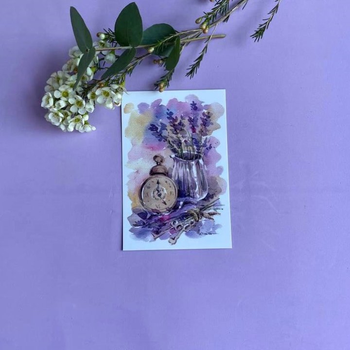 Открытка к букету "Часы" в Томске