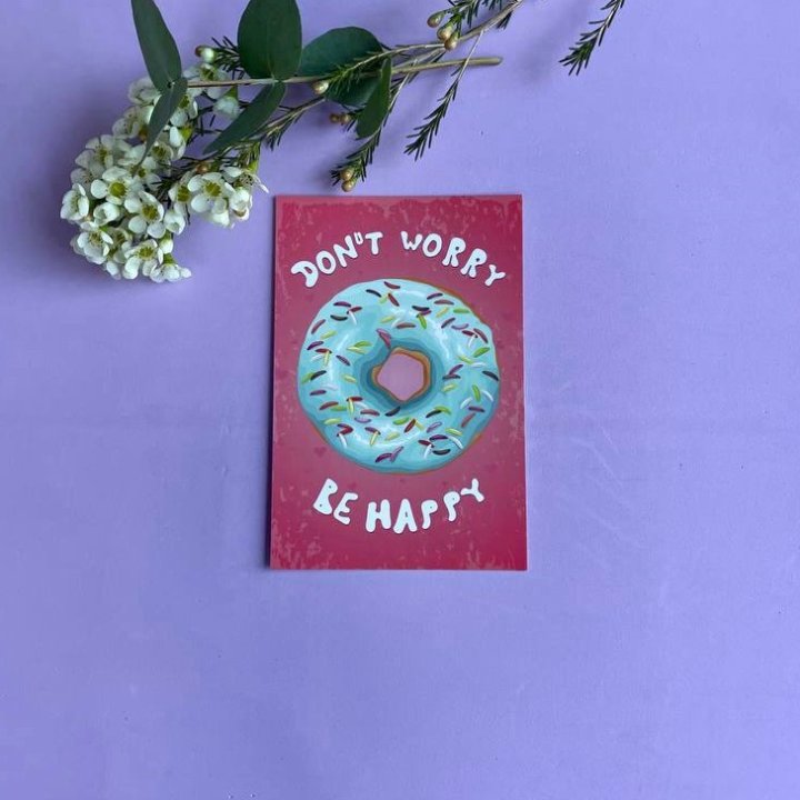 Открытка к букету "Не волнуйся..." в Томске