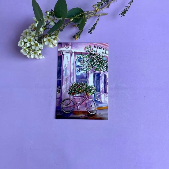 Открытка к букету "Розовый" в Томске