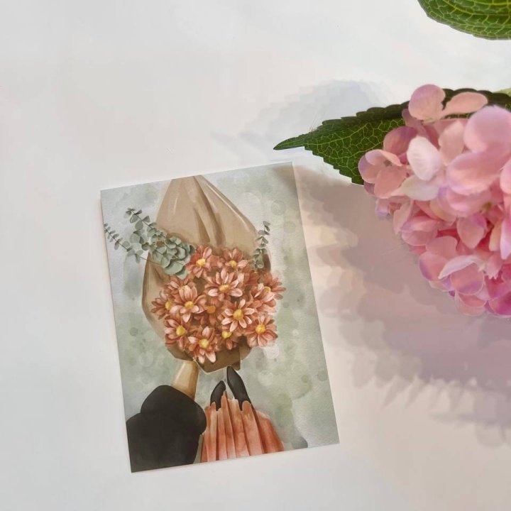 Открытка к букету "Букет" в Томске