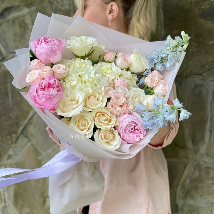 Букет с пионами "Богема" в Томске