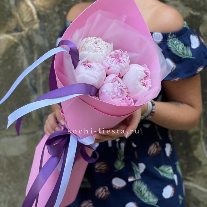 Букет пионов "НАЙ" в Томске