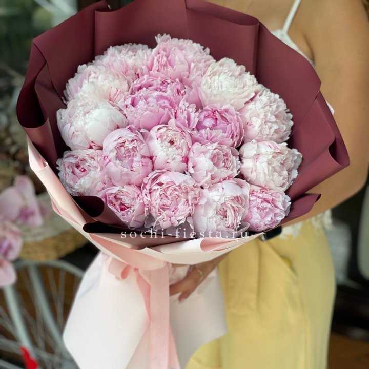 Букет с пионами №5 в Томске