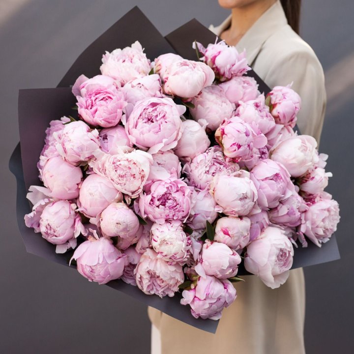 Пионы охапка в Томске