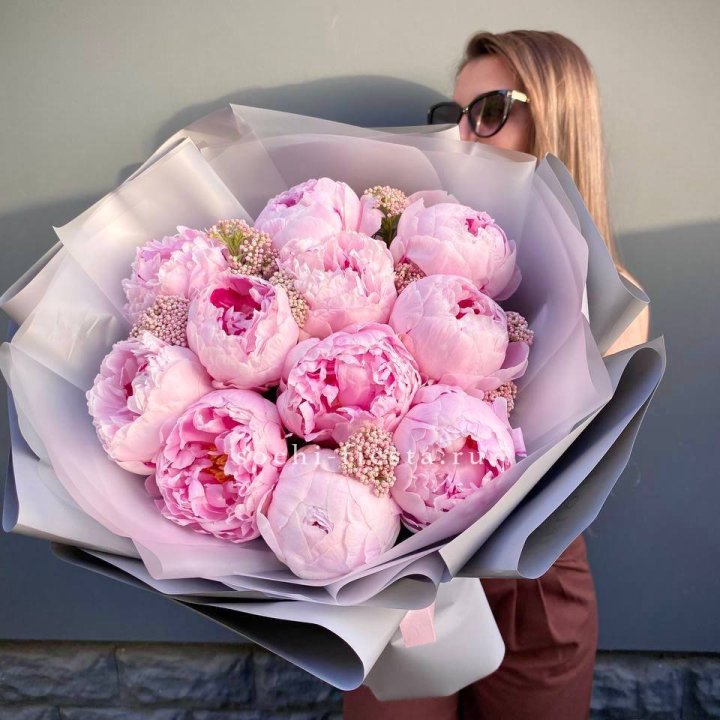 Букет с пионами "Стайл" в Томске