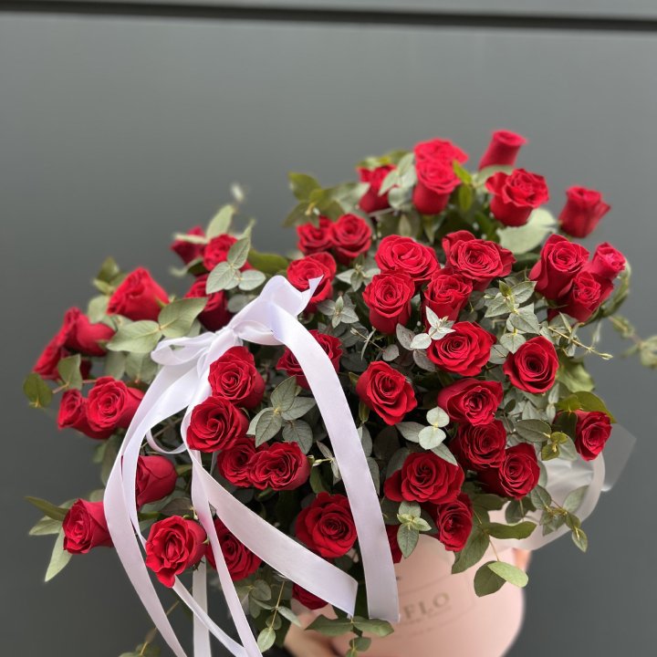 45 Красных роз в боксе "Сеньёрита" в Томске