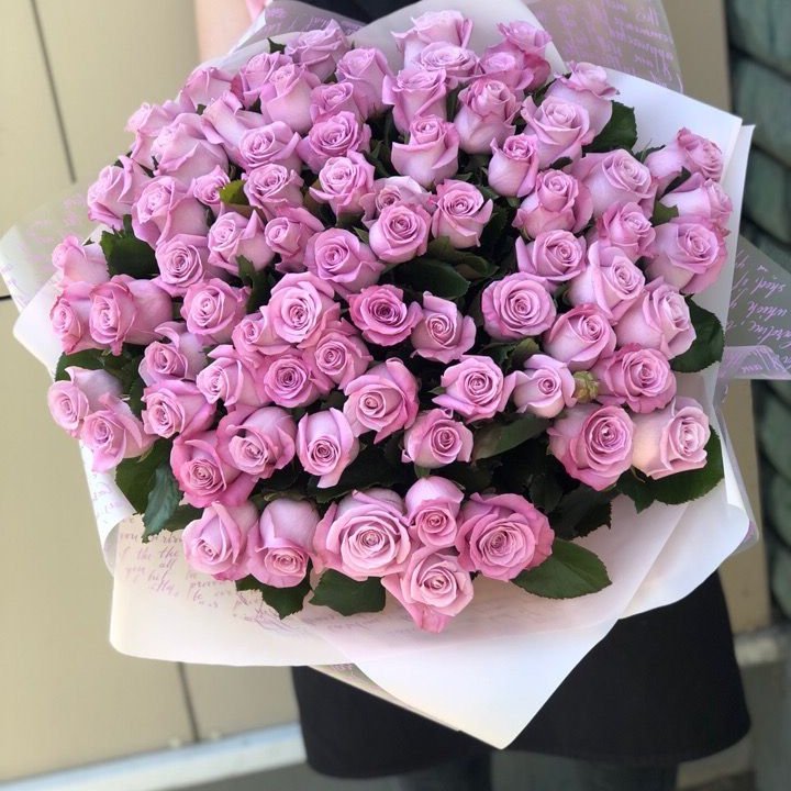 71 розовая роза "Маритим" в Томске