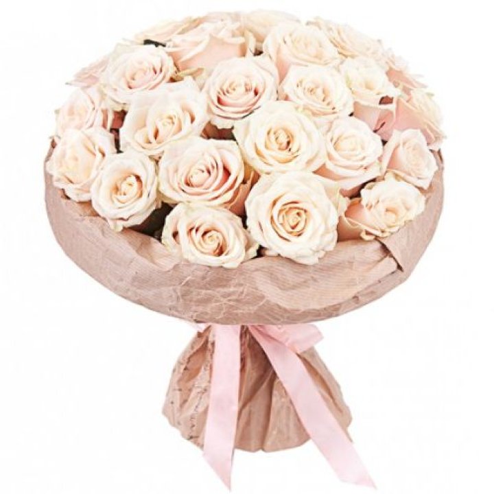 25 кремовых роз "Craft" в Томске