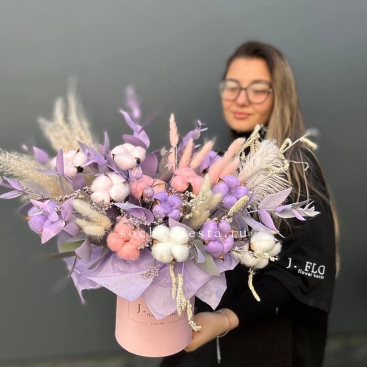 Авторский бокс с сухоцветами №4 в Томске